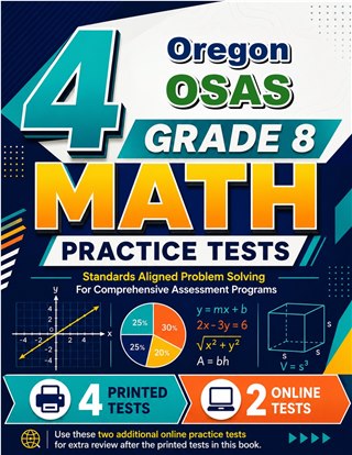 4 Oregon OSAS Grade 8 Math Practice Tests