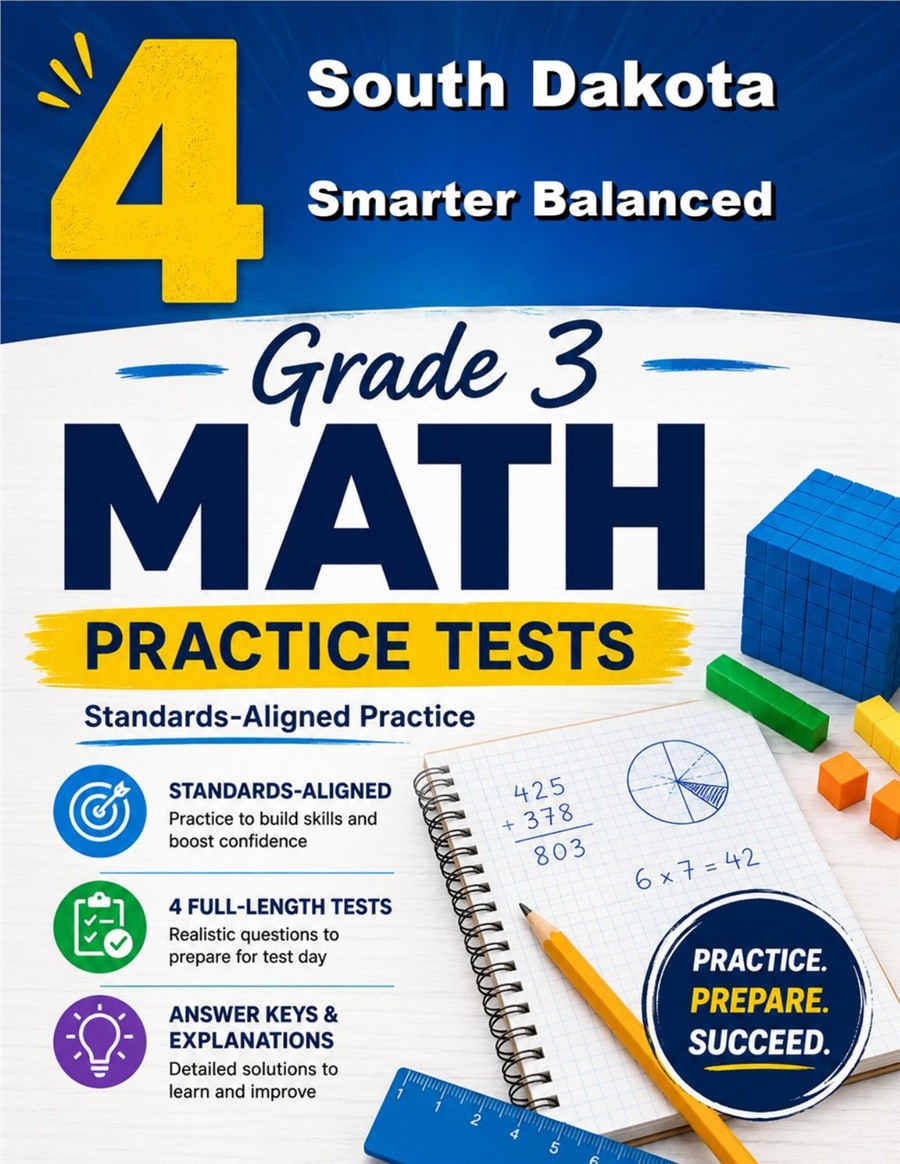 4 South Dakota Smarter Balanced Grade 3 Math Practice Tests