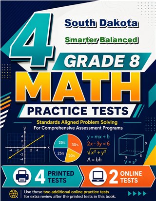 4 South Dakota Smarter Balanced Grade 8 Math Practice Tests