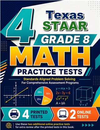 4 Texas STAAR Grade 8 Math Practice Tests