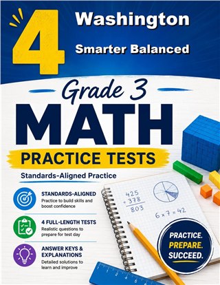 4 Washington Smarter Balanced Grade 3 Math Practice Tests