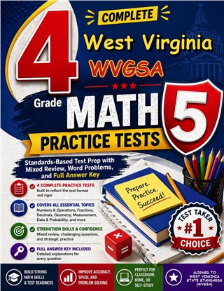 4 West Virginia WVGSA Grade 5 Math Practice Tests