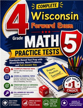 4 Wisconsin Forward Exam Grade 5 Math Practice Tests