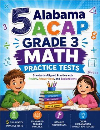 5 Alabama ACAP Grade 3 Math Practice Tests