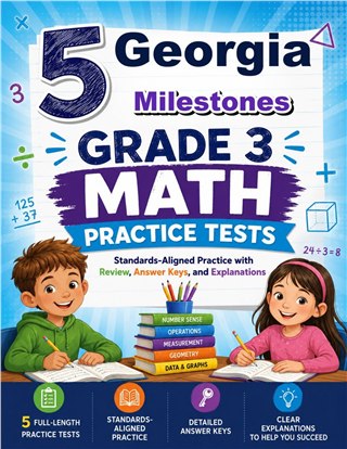 5 Georgia Milestones Grade 3 Math Practice Tests