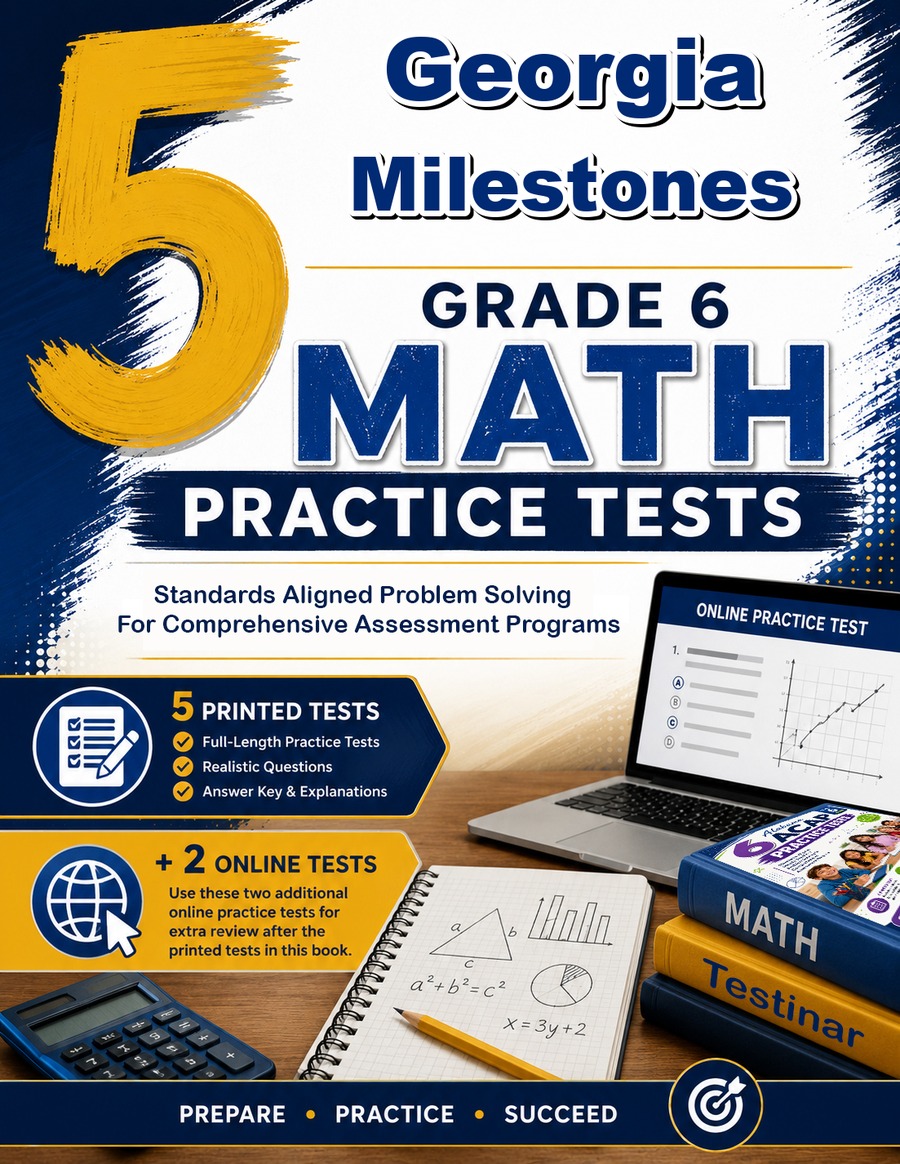 5 Georgia Milestones Grade 6 Math Practice Tests