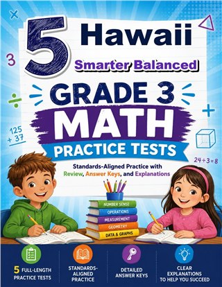 5 Hawaii Smarter Balanced Grade 3 Math Practice Tests