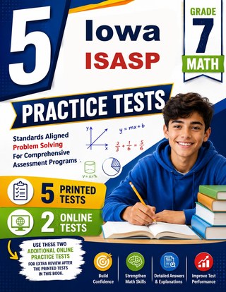 5 Iowa ISASP Grade 7 Math Practice Tests