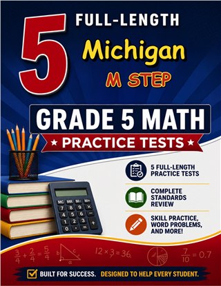 5 Michigan M STEP Grade 5 Math Practice Tests