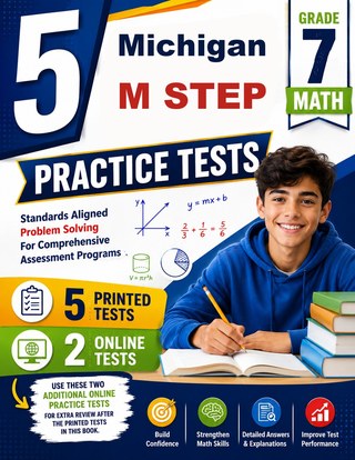 5 Michigan M STEP Grade 7 Math Practice Tests