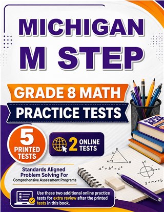 5 Michigan M STEP Grade 8 Math Practice Tests