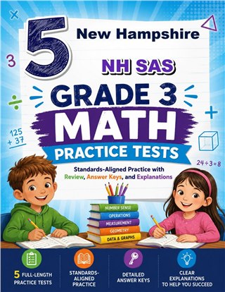 5 New Hampshire NH SAS Grade 3 Math Practice Tests