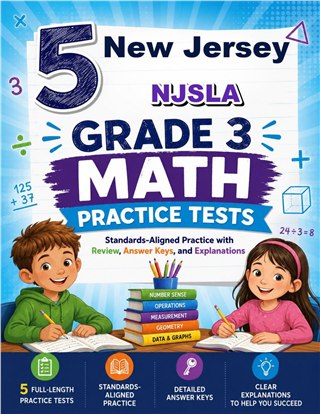 5 New Jersey NJSLA Grade 3 Math Practice Tests