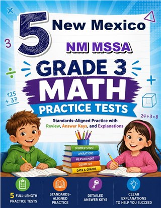 5 New Mexico NM MSSA Grade 3 Math Practice Tests