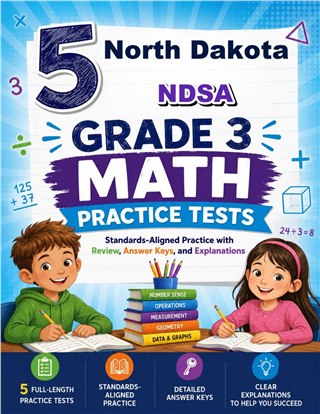 5 North Dakota NDSA Grade 3 Math Practice Tests