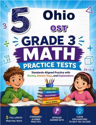 5 Ohio OST Grade 3 Math Practice Tests