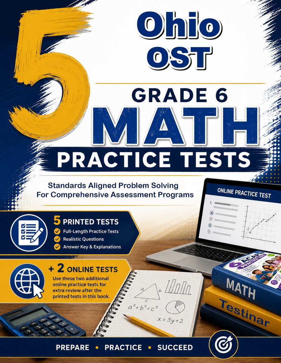 Oh Math 5 Ohio OST Grade 6 Math Practice Tests