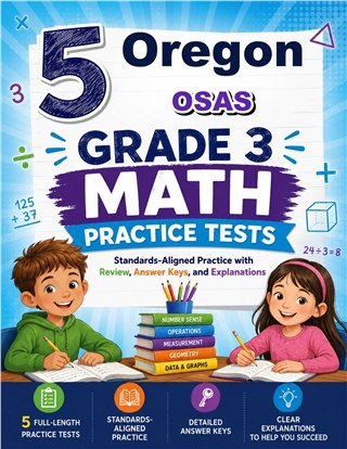 5 Oregon OSAS Grade 3 Math Practice Tests