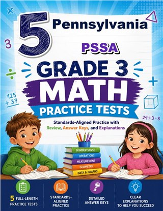 5 Pennsylvania PSSA Grade 3 Math Practice Tests