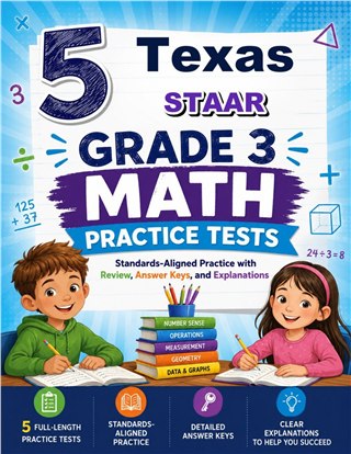 5 Texas STAAR Grade 3 Math Practice Tests