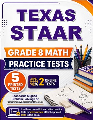5 Texas STAAR Grade 8 Math Practice Tests