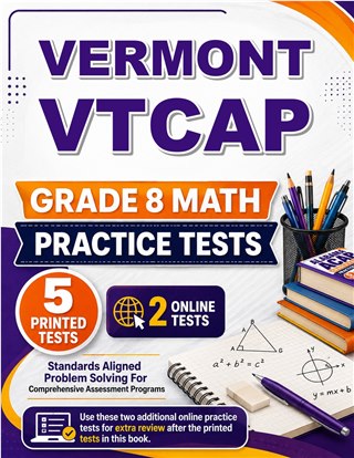 5 Vermont VTCAP Grade 8 Math Practice Tests
