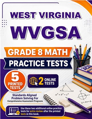 5 West Virginia WVGSA Grade 8 Math Practice Tests