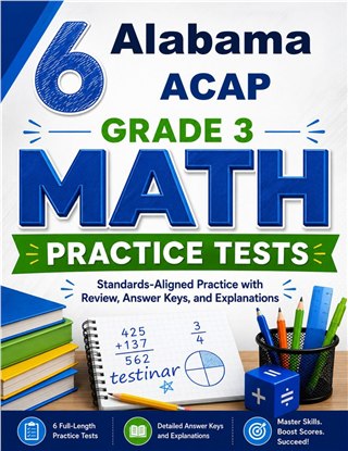 6 Alabama ACAP Grade 3 Math Practice Tests
