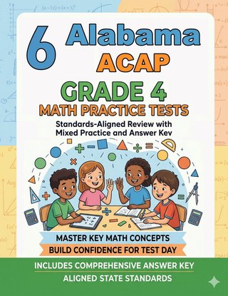 6 Alabama ACAP Grade 4 Math Practice Tests