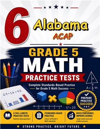 6 Alabama ACAP Grade 5 Math Practice Tests