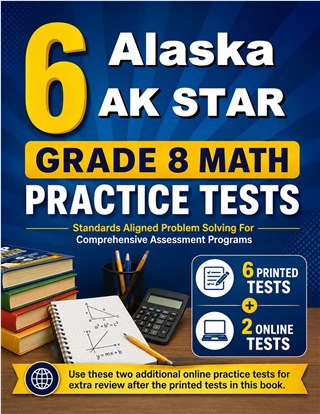 6 Alaska AK STAR Grade 8 Math Practice Tests