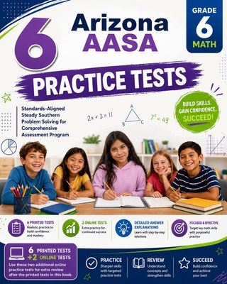 6 Arizona AASA Grade 6 Math Practice Tests