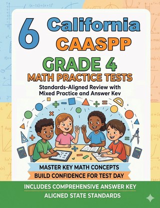 6 California CAASPP Grade 4 Math Practice Tests