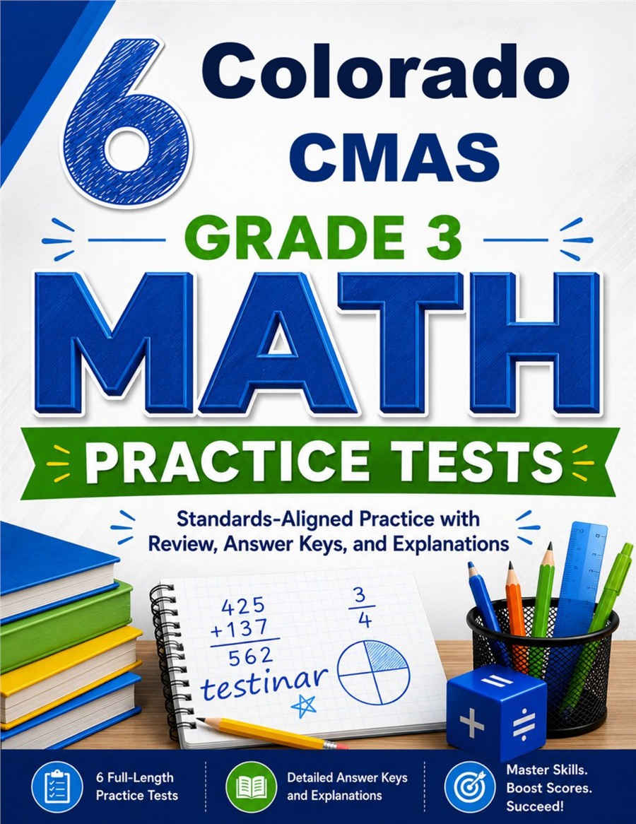 Colorado Math Class 6 Colorado CMAS Grade 3 Math Practice Tests