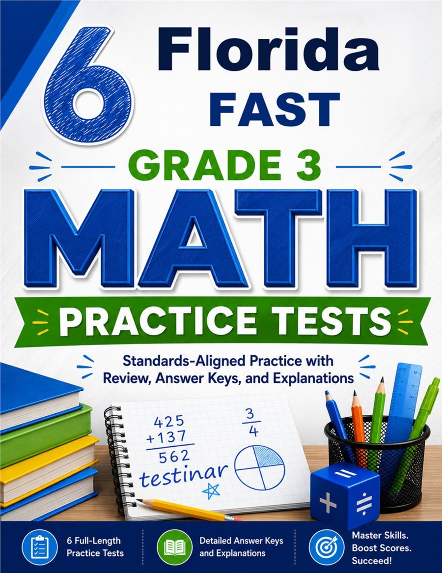 6 Florida FAST Grade 3 Math Practice Tests