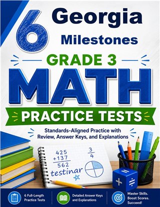 6 Georgia Milestones Grade 3 Math Practice Tests