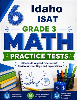 6 Idaho ISAT Grade 3 Math Practice Tests