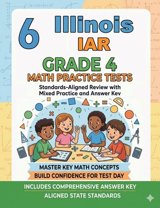 6 Illinois IAR Grade 4 Math Practice Tests