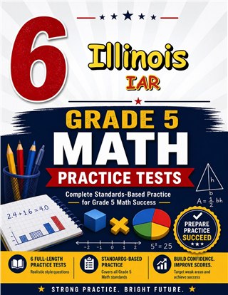 6 Illinois IAR Grade 5 Math Practice Tests