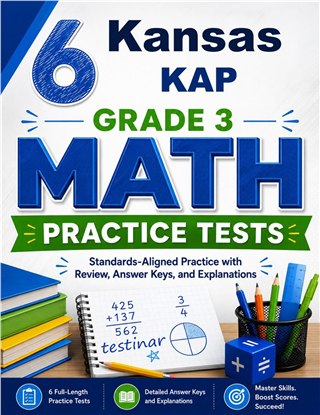 6 Kansas KAP Grade 3 Math Practice Tests