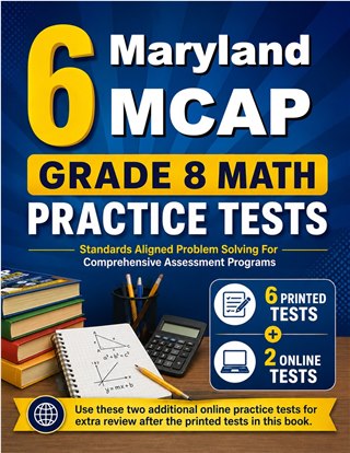 6 Maryland MCAP Grade 8 Math Practice Tests