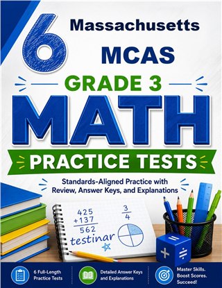 6 Massachusetts MCAS Grade 3 Math Practice Tests