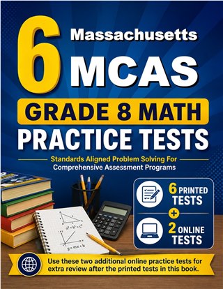 6 Massachusetts MCAS Grade 8 Math Practice Tests