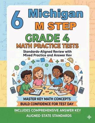 6 Michigan M STEP Grade 4 Math Practice Tests
