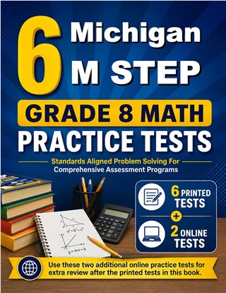 6 Michigan M STEP Grade 8 Math Practice Tests