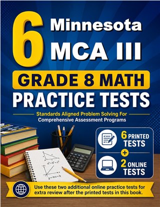 6 Minnesota MCA III Grade 8 Math Practice Tests