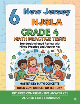 6 New Jersey NJSLA Grade 4 Math Practice Tests