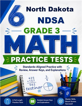 6 North Dakota NDSA Grade 3 Math Practice Tests