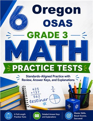 6 Oregon OSAS Grade 3 Math Practice Tests