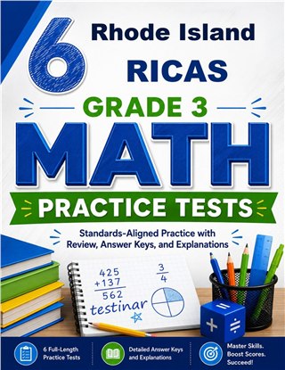 6 Rhode Island RICAS Grade 3 Math Practice Tests